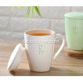 Återanvändbar Bamboo Fiber Plastic Drinking Cup med lock